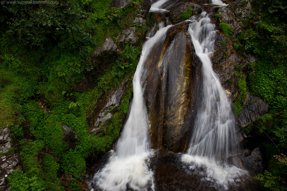 waterfall by roadside