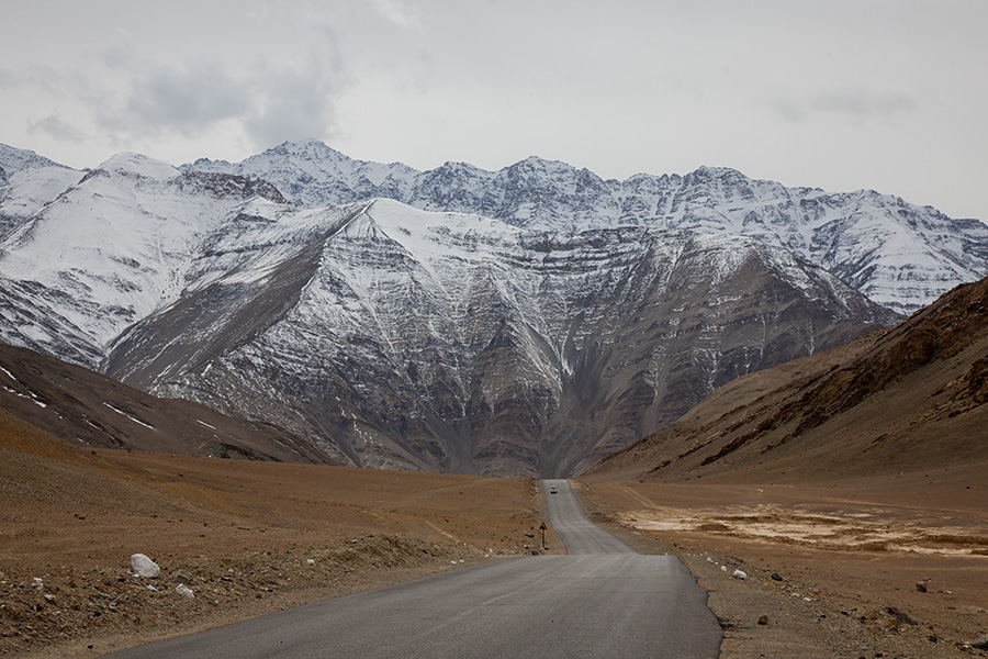 The himalayan landscape from sangam/leh.