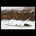 Frozen Streams and Sand structures in Spiti Valley in winter fine art prints India
